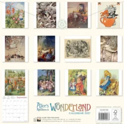 Alice's Adventures in Wonderland Wall Calendar 2027 Art Calendar