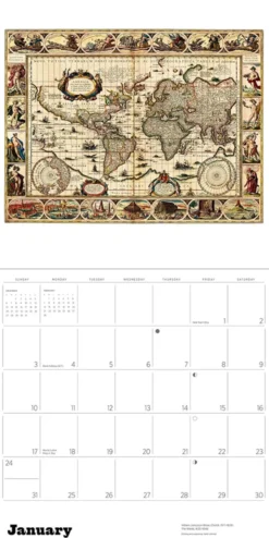 Antique Maps 2027 Wall Calendar