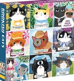 Bookish Cats 500 Piece Family Puzzle
