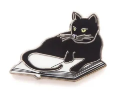 Bookstore Cat Pin
