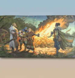 By the Bonfire Wall Flag 148 x 82cm