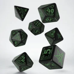 Call of Cthulhu Black/Green Dice Set