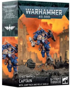 Captain with jump pack and Relic shield