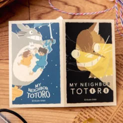 Catbus & Flying Totoro Retro Stickers