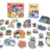 Cat Cafe Magnet Set Meow!