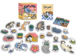 Cat Cafe Magnet Set Meow!