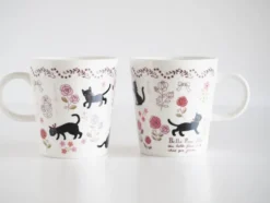 Cat Mug Roses 250 ml