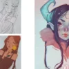 Character Drawing with Alcohol Markers. Draw Manga-Inspired Illustrations
