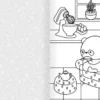 Cozy World Comfy Kitchen: Easy Colouring and Sticker Scene