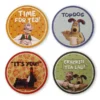 Crackin' Quotes Ceramic Coasters - Set of 4