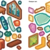 Cute & Cosy: Sticker Rooms - Cozy Getaways