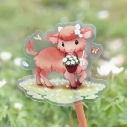 Daisy The Highland Cow Clear Sticker