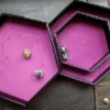 Dice tray: Faux leather - Cauldron