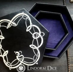 Dice tray: Faux leather - Urnes Snake & Horse