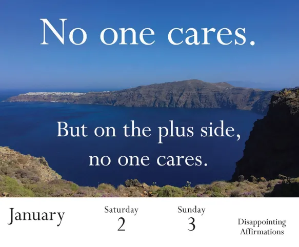 Disappointing Affirmations 2027 Daily Calendar