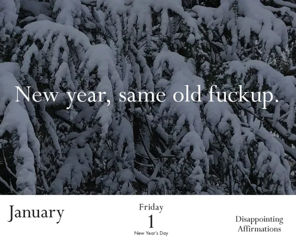 Disappointing Affirmations 2027 Daily Calendar