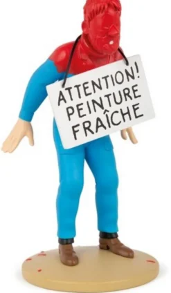 Figur 12 cm resin Haddock täckt i färg