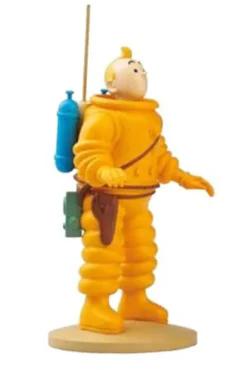 Figur 12 cm resin Tintin kosmonaut