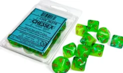 Gemini Plasma Green-Teal/orange Luminary (set of ten d10)