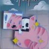 Glitch Cat Enamel Pin