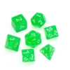 Glitter Bright Green - Numbers: White