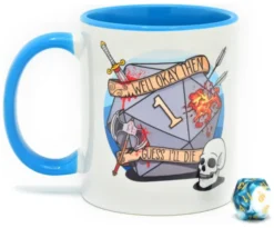 Guess I'll Die -Mug & Random D20 Die- Gift Set