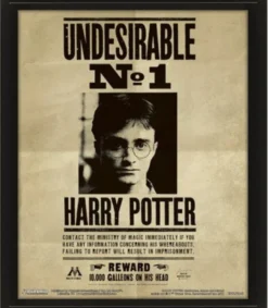 Harry/Sirius Wanted Framed 3D Lenticular Poster
