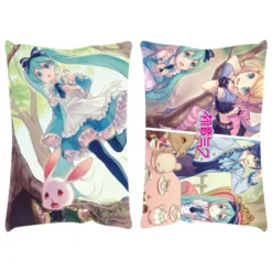 Hatsune Miku Pillow 50 x 35 cm - Miku in Wonderland