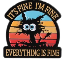 I'm Fine Cat Color Vers. Pin