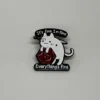 I'm Fine Cat Sword Dice Pin