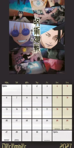 Jujutsu Kaisen Official 2027 Wall Calendar