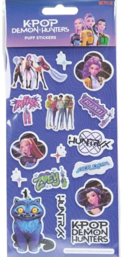 KPop Demon Hunters Puffy Sticker Set