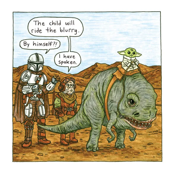Mandalorian and Child 2027 Wall Calendar
