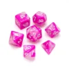 Marble Series: Pink & White - Numbers: White