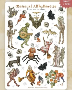 Medieval Allhallowtide Sticker Set