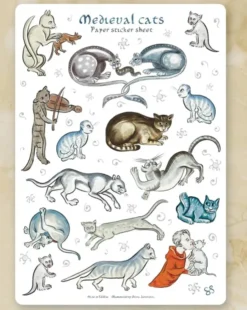 Medieval Cats Sticker Set