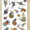 Medieval Snails Sticker Set