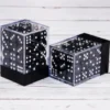 12 mm Opaque Black Dice Block 36 D6
