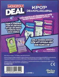 Monopoly Deal: K-Pop Demon Hunters