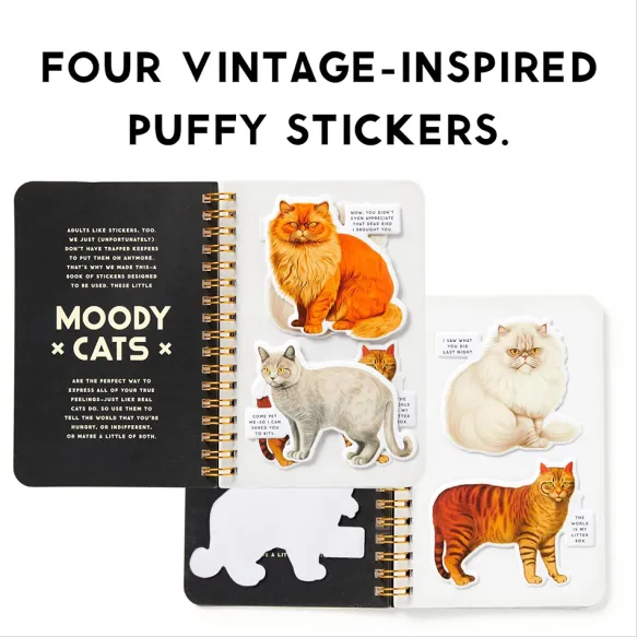 Moody Cats Sticker Book