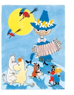Moomin Postcard - Snusmumriken på Blåkulla