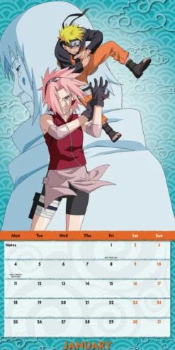 Naruto Shippuden 2027 Official Wall Calendar