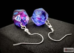 Nebula Nocturnal Mini-Poly D20 Hook Earrings Pair