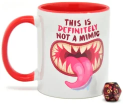Not a Mimic -Mug & Random D20 Die- Gift Set