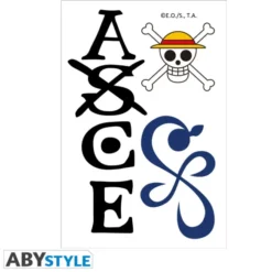 One Piece Tattoos - Ace Symbols 15x10cm