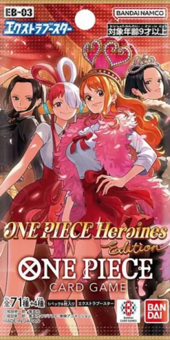 One Piece TCG: EB03 Heroines Edition Extra Booster Pack - Japansk