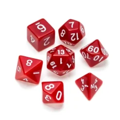Opaque Series: Red - Numbers: White