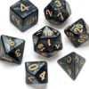 Pearl Series: Black - Numbers: Gold