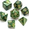 Pearl Series: Green - Numbers: Gold