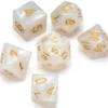 Pearl Series: White - Numbers: Gold